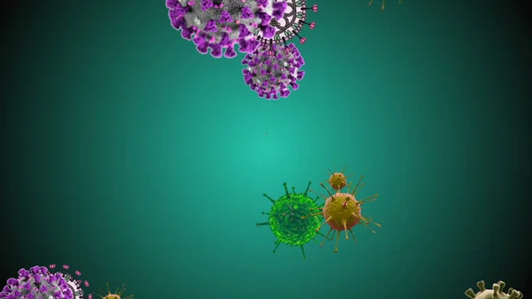 Coronavirus Covid Virus Infecté 2019 Ncov Pneumonie Dans Sang Modèle — Photo