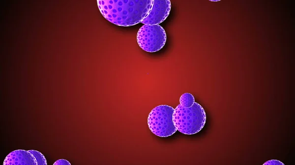 Coronavirus Covid-19 illustration of Infected virus 2019-ncov pneumonia in blood. Medical Virus realistic models. Coronavirus wallpaper. Microorganisms, Pathogens bacterium.