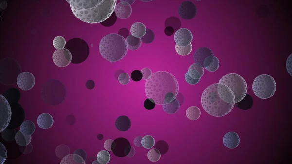Coronavirus Covid 19例感染病毒2019 Ncov肺炎病例 医学病毒现实模型 Coronavirus壁纸 微生物 病原体和细菌 — 图库照片