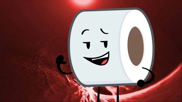 Tuvalet Kağıdı Mutlu Emoji Parçacıkları Akış Çizelgesi Arka Plan Animasyonu — Stok fotoğraf