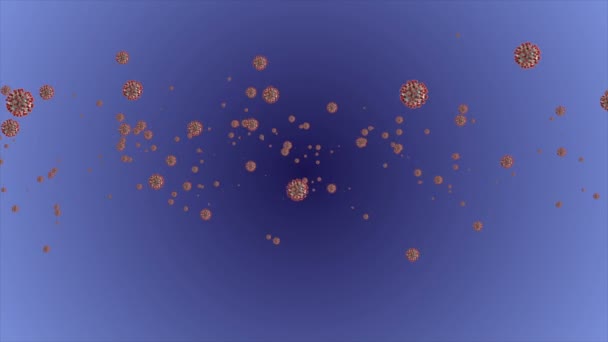 Medizinische Animation Hintergrund Von Zellen Bakterien Viren Der Welt Virus — Stockvideo