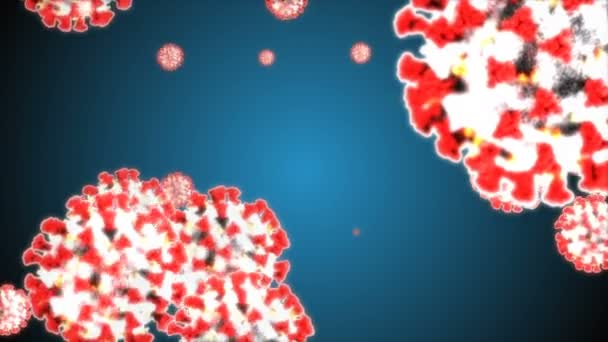 Medizinische Animation Hintergrund Von Zellen Bakterien Viren Der Welt Virus — Stockvideo