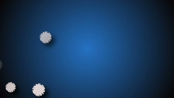 Animation Médicale Fond Cellules Virus Bactériens Dans Monde Virus Risque — Video