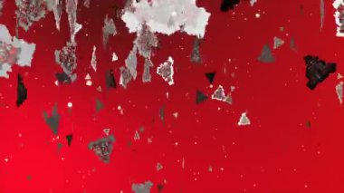 Coronavirus Covid-19 virüsü 2019-ncov pnömoni kanında. Tıbbi Virüs gerçekçi bir model. Döngülü Coronavirus animasyonu. Mikroorganizmalar, Patojen bakterileri. Parçacıklar.