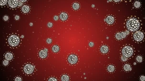 Gekeken Coronavirus Covid Geïnfecteerd Virus 2019 Ncov Pneumonie Bloed Medisch — Stockvideo