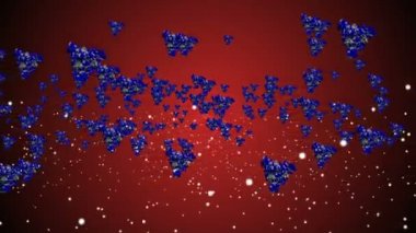 Coronavirus Covid-19 enfekte virüs 2019-ncov pnömoni kanında. Tıbbi Virüs gerçekçi bir model. Coronavirus animasyonu. Mikroorganizmalar, Patojen bakterileri. Parçacıklar.