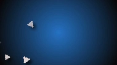 Coronavirus Covid-19 enfekte virüs 2019-ncov pnömoni kanında. Tıbbi Virüs gerçekçi bir model. Coronavirus animasyonu. Mikroorganizmalar, Patojen bakterileri. Parçacıklar.