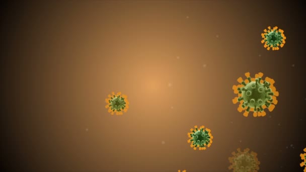 Coronavirus Covid Infectado Vírus 2019 Ncov Pneumonia Sangue Modelo Realista — Vídeo de Stock