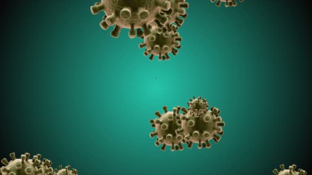 Coronavirus Covid Virus Infecté 2019 Ncov Pneumonie Dans Sang Modèle — Video