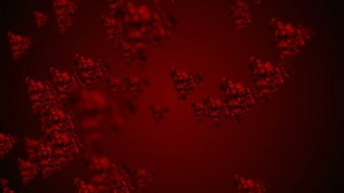 Coronavirus Hücreleri illüstrasyon arka planı. Coronavirus Covid-19 enfekte virüs 2019-ncov pnömoni kanında. Tıbbi Virüs gerçekçi bir model. Coronavirus duvar kağıdı. Mikroorganizmalar, Patojenler bakterisi.