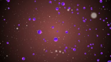 Coronavirus Covid-19 enfekte virüs 2019-ncov pnömoni kanında. Tıbbi Virüs gerçekçi bir model. Coronavirus animasyonu. Mikroorganizmalar, Patojen bakterileri. Parçacıklar. Hücrelerin grip virüsü modelleri.