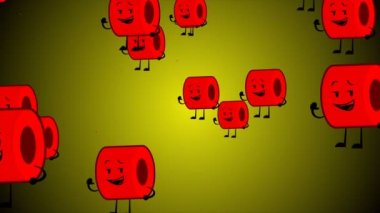 Coronavirus, Covid-19 Aşıları. Coronavirus aşısı çizimi. Dezenfeksiyon kabarcıkları jel.
