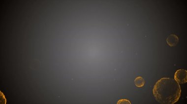 Coronavirus, Covid-19 Aşıları. Coronavirus aşısı arka plan görüntüleri. Dezenfekte köpükleri jel. Kovid 19 aşı haplarından oluşan yüzen hücreler insan organizmasında. Siyah arkaplanda Coronavirus hücresi.