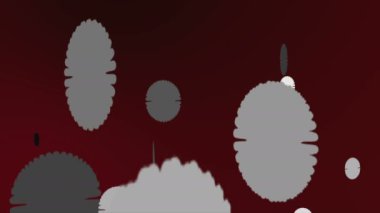 Coronavirus Covid-19 enfekte virüs 2019-ncov pnömoni kanında. Tıbbi Virüs gerçekçi bir model. Coronavirus animasyonu. Mikroorganizmalar, Patojen bakterileri. Parçacıklar. Hücrelerin grip virüsü modelleri.