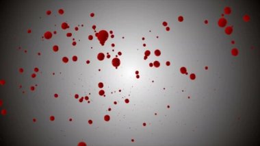 Coronavirus Covid-19 enfekte virüs 2019-ncov pnömoni kanında. Tıbbi Virüs gerçekçi bir model. Coronavirus animasyonu. Mikroorganizmalar, Patojen bakterileri. Parçacıklar. Hücrelerin grip virüsü modelleri.