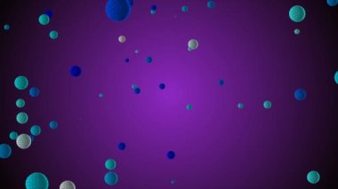 Coronavirus Covid-19 enfekte virüs 2019-ncov pnömoni kanında. Tıbbi Virüs gerçekçi bir model. Coronavirus animasyonu. Mikroorganizmalar, Patojen bakterileri. Parçacıklar. Hücrelerin grip virüsü modelleri.