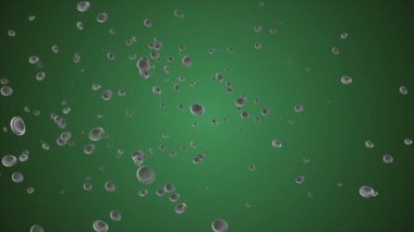 Coronavirus, Covid-19 Aşıları. Coronavirus aşısı çizimi. Dezenfeksiyon kabarcıkları jel.