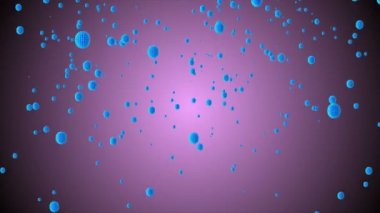 Coronavirus Covid-19 enfekte virüs 2019-ncov pnömoni kanında. Tıbbi Virüs gerçekçi bir model. Coronavirus animasyonu. Mikroorganizmalar, Patojen bakterileri. Parçacıklar. Hücrelerin grip virüsü modelleri.