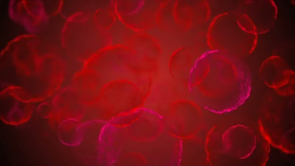 Coronavirus Covid 19疫苗 Coronavirus疫苗背景录像 消毒泡沫凝胶 在人的机体中漂浮着19种疫苗药丸的细胞 黑色背景上的考拉韦氏细胞 — 图库视频影像