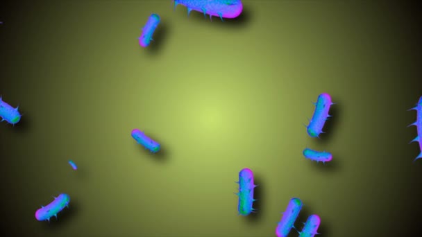 コロナウイルスCovid 19感染ウイルス2019 Ncov肺炎 医学ウイルスの現実的なモデル コロナウイルスのアニメーション 微生物病原菌 記事だ 細胞のインフルエンザウイルスモデル — ストック動画