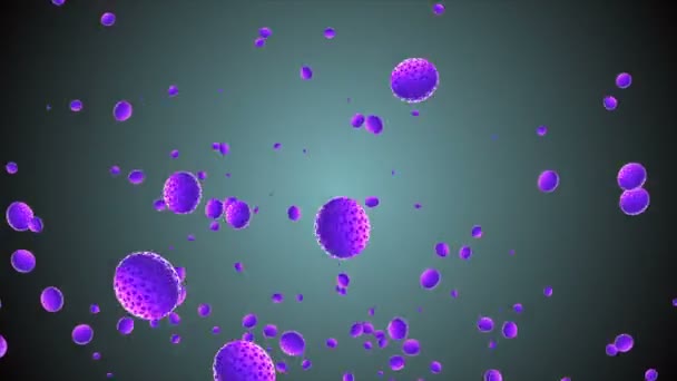 Coronavirus Vacunas Covid Imagen Vacuna Contra Coronavirus Desinfección Bubbles Gel — Vídeo de stock