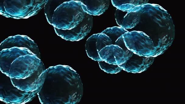 Coronavirus Vacunas Covid Imágenes Fondo Vacuna Contra Coronavirus Desinfección Bubbles — Vídeo de stock