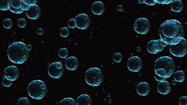 Coronavirus Covid Oltóanyagok Coronavirus Vakcina Háttér Felvételek Fertőtlenítő Bubbles Gél — Stock videók