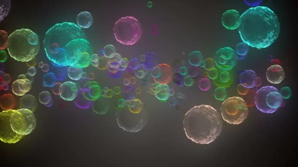 Coronavirus, vaccins Covid-19. Images de fond du vaccin contre le coronavirus. Désinfection Bubbles gel. Cellules flottantes de covide 19 pilules de vaccin dans l'organisme de l'homme. Cellule coronavirus sur fond noir .