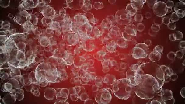 Coronavirus Vacunas Covid Imágenes Fondo Vacuna Contra Coronavirus Desinfección Bubbles — Vídeo de stock