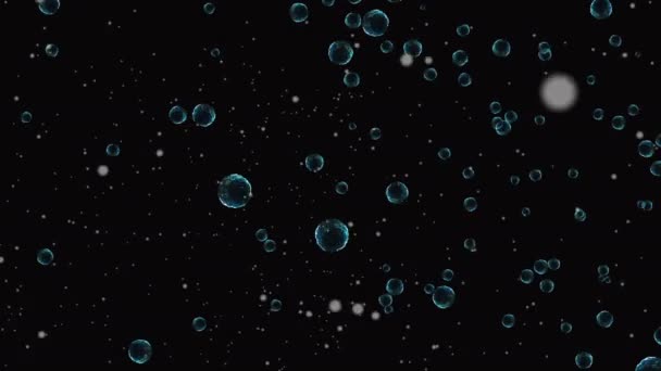 Coronavirus Covid Vacciner Bakgrundsfilm Coronavirus Vaccin Desinficera Bubbles Gel Flytande — Stockvideo