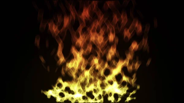 Fire Flames Black Background Abstract Texture — Stock Photo, Image