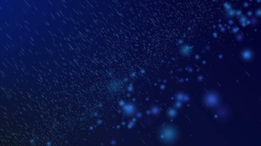 abstract background with glowing particles. 3d illustration of falling lights