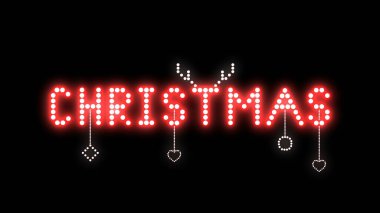 neon light sign. CHRISTMAS 