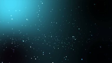 Parlayan yıldızlar ve noktalar ile soyut arkaplan, sıçrayan parçacıklar