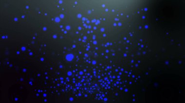 Parlayan yıldızlar ve noktalar ile soyut arkaplan, sıçrayan parçacıklar