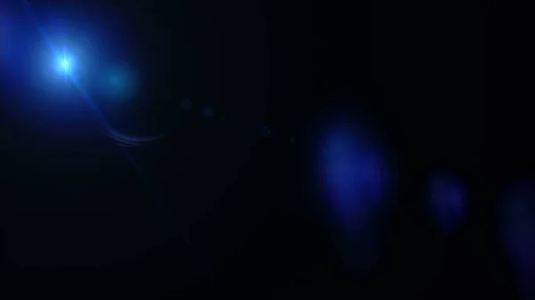 暗い背景とレンズのフレア — ストック写真