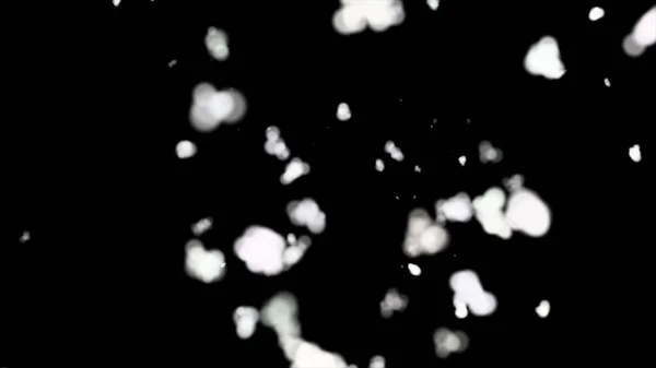 Abstrakter Schwarzer Hintergrund Mit Fallendem Schnee — Stockfoto