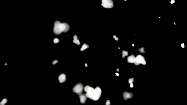Абстрактний Чорний Фон Падаючим Снігом — стокове фото