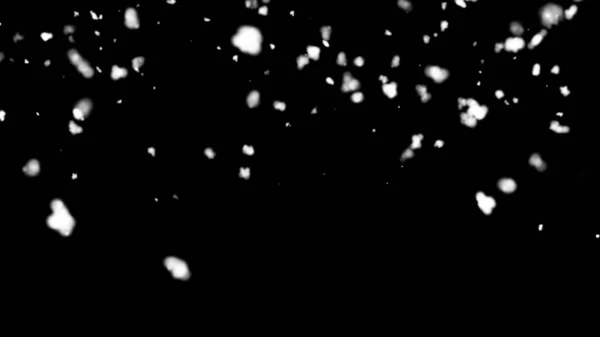 Fondo Negro Abstracto Con Nieve Que Cae —  Fotos de Stock