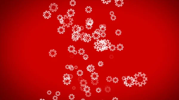 Abstract Color Background Snowflakes — Stock Photo, Image