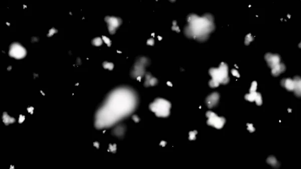 Fondo Negro Abstracto Con Nieve Que Cae — Foto de Stock