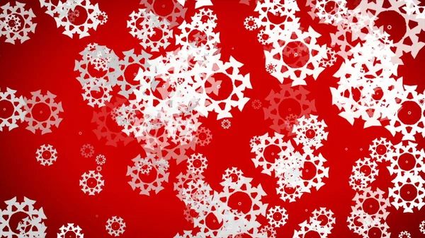 Abstract Color Background Snowflakes — Foto de Stock