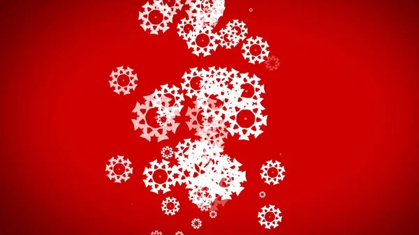 Abstract Color Background Snowflakes — Photo