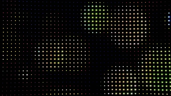 Abstract Dark Background Dots Pattern Led Pixels Screen Lights — 스톡 사진