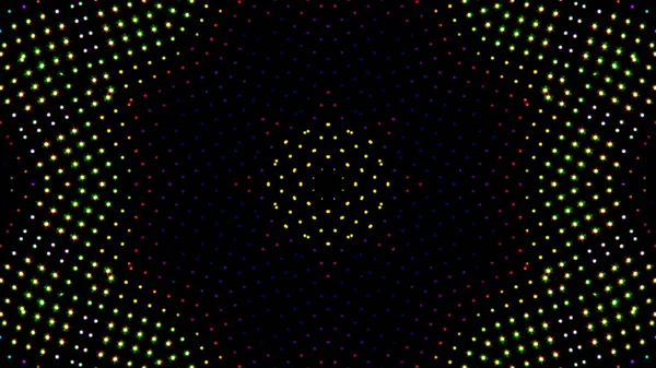 Abstract Dark Background Dots Pattern Led Pixels Screen Lights — Fotografia de Stock