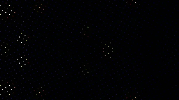 Abstract Dark Background Dots Pattern Led Pixels Screen Lights — Photo