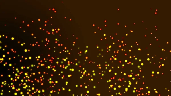 Abstract Dark Background Glowing Particles — 图库照片