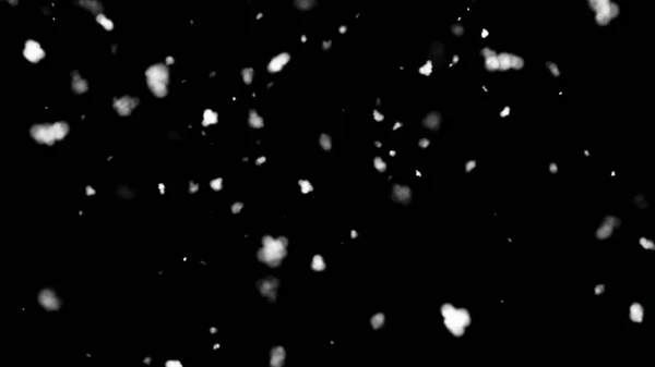 Fondo Negro Abstracto Con Nieve Que Cae — Foto de Stock