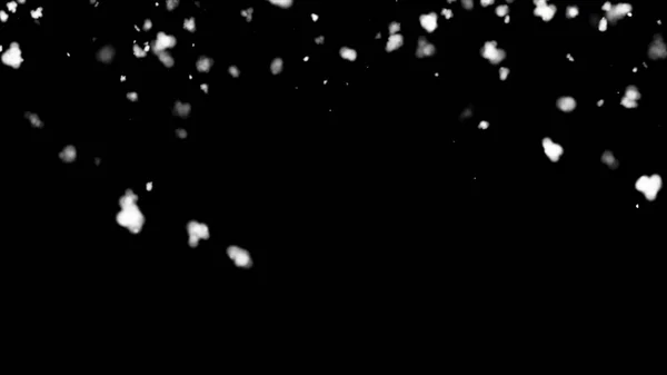 Fondo Negro Abstracto Con Nieve Que Cae — Foto de Stock