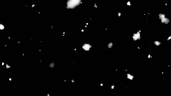 Fondo Negro Abstracto Con Nieve Que Cae — Foto de Stock